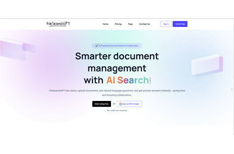 FileSearchGPT is a Corporate AI-Powered document knowledge hub